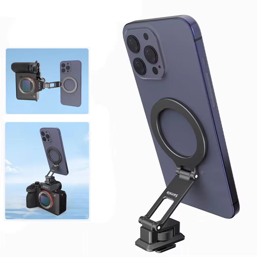 Document Holder Monitor - Penyangga Ponsel Magnetik Hot Shoe Kamera
