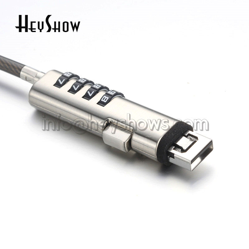 Cable Lock Laptop - Kunci Keamanan Laptop USB Port Terlindungi