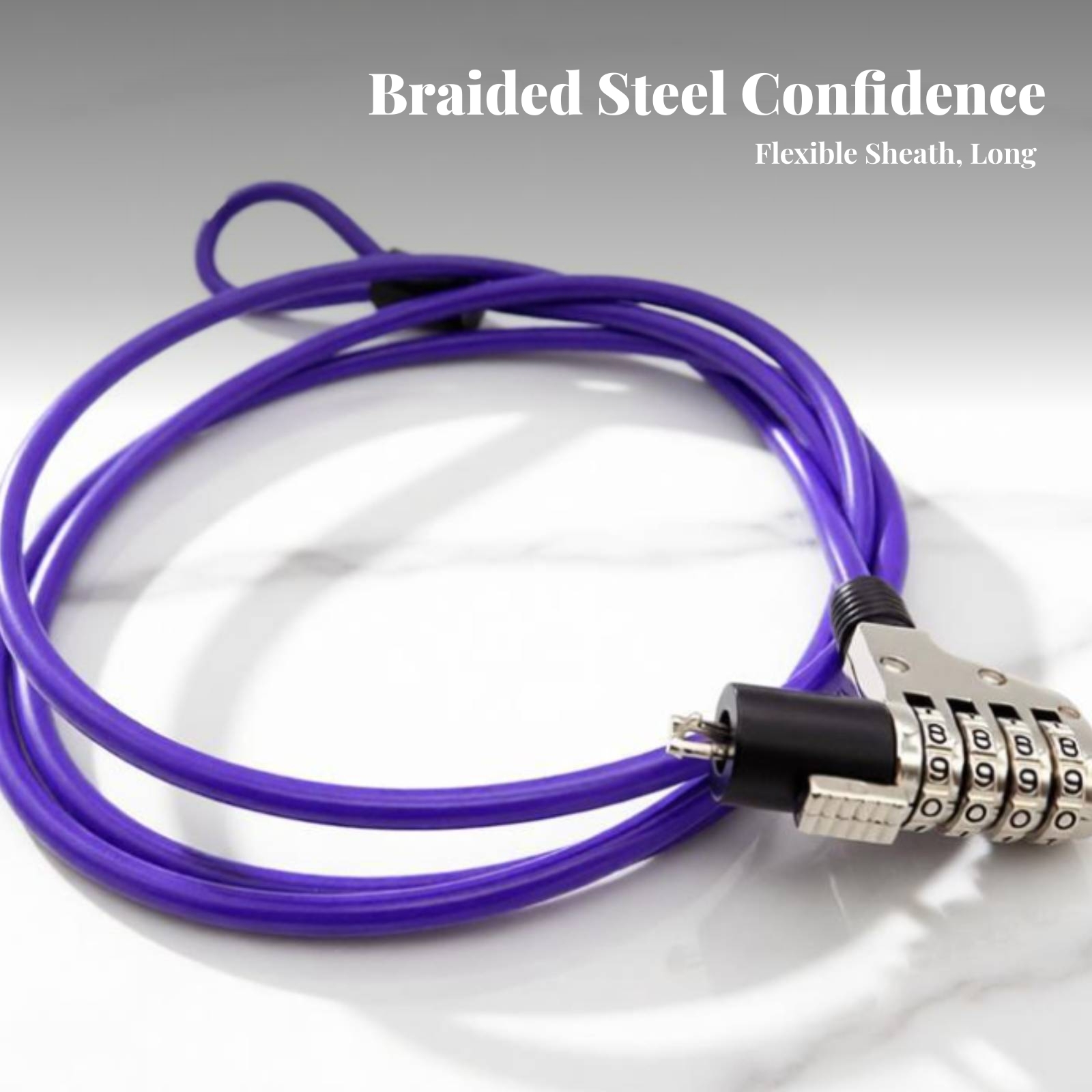 Cable Lock Laptop - Kabel Pengaman Berbentuk Spiral dengan Kunci