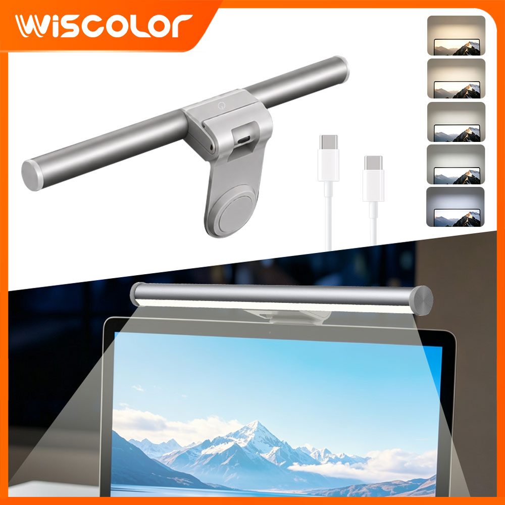 Office Desk Tech Accessories - Lampu LED RGBIC, Lampu Monitor yang