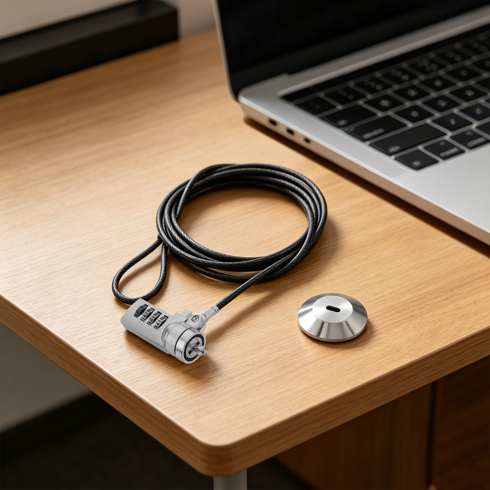 1 Set Kunci Laptop Kombinasi 4 - Cable Lock Laptop ulasan dan harga