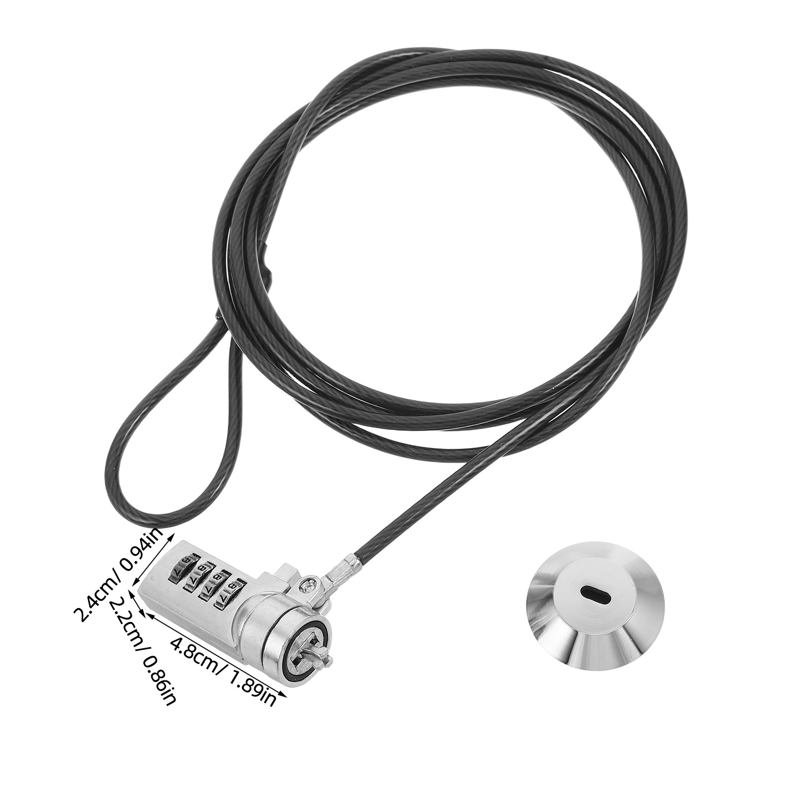 1 Set Kabel Kunci Laptop Kombi - Cable Lock Laptop ulasan dan harga