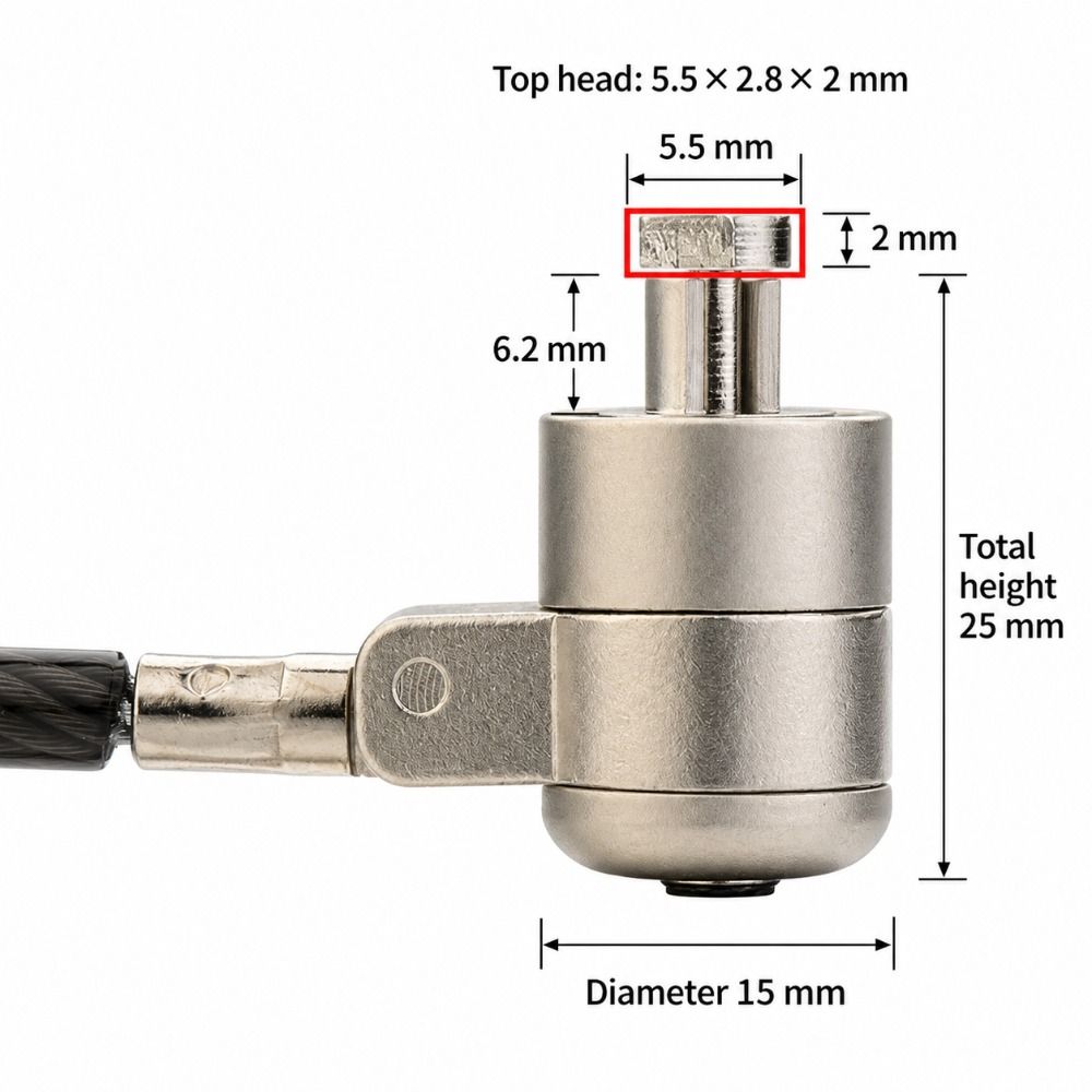 Kabel Pengaman Laptop Baja Ber - Cable Lock Laptop ulasan dan harga