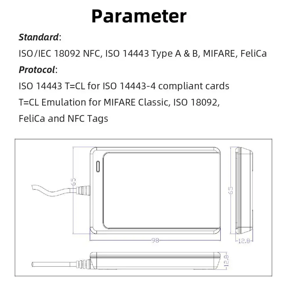 Pembaca NFC USB ACR122U Kartu  - Smart Card Reader ulasan dan harga